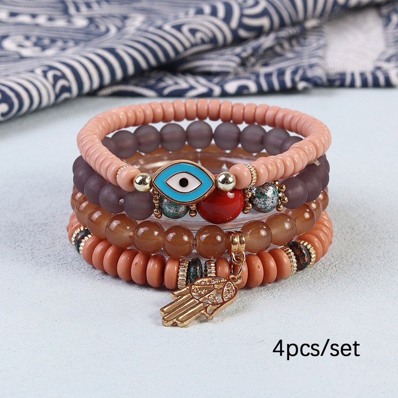 BOHEMIAN 4IN1 ELASTIC BEADED BRACELET