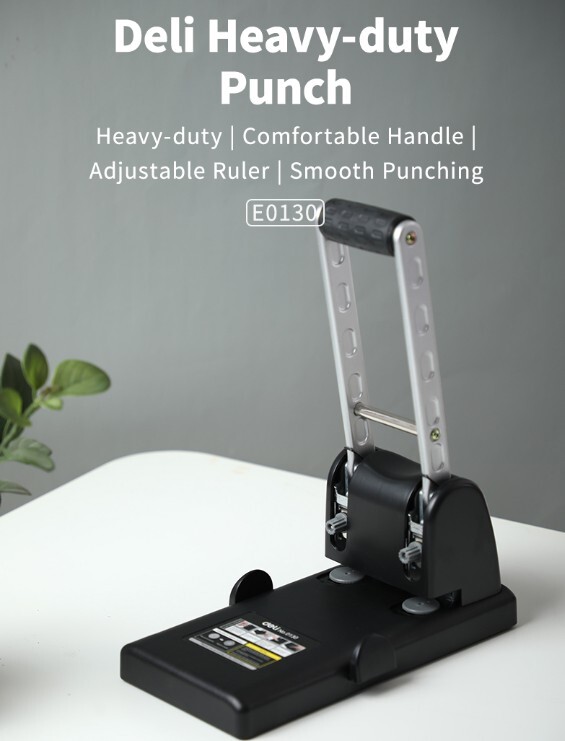 DELI E0130 EXPERT H/DUTY PUNCH 100SHEETS