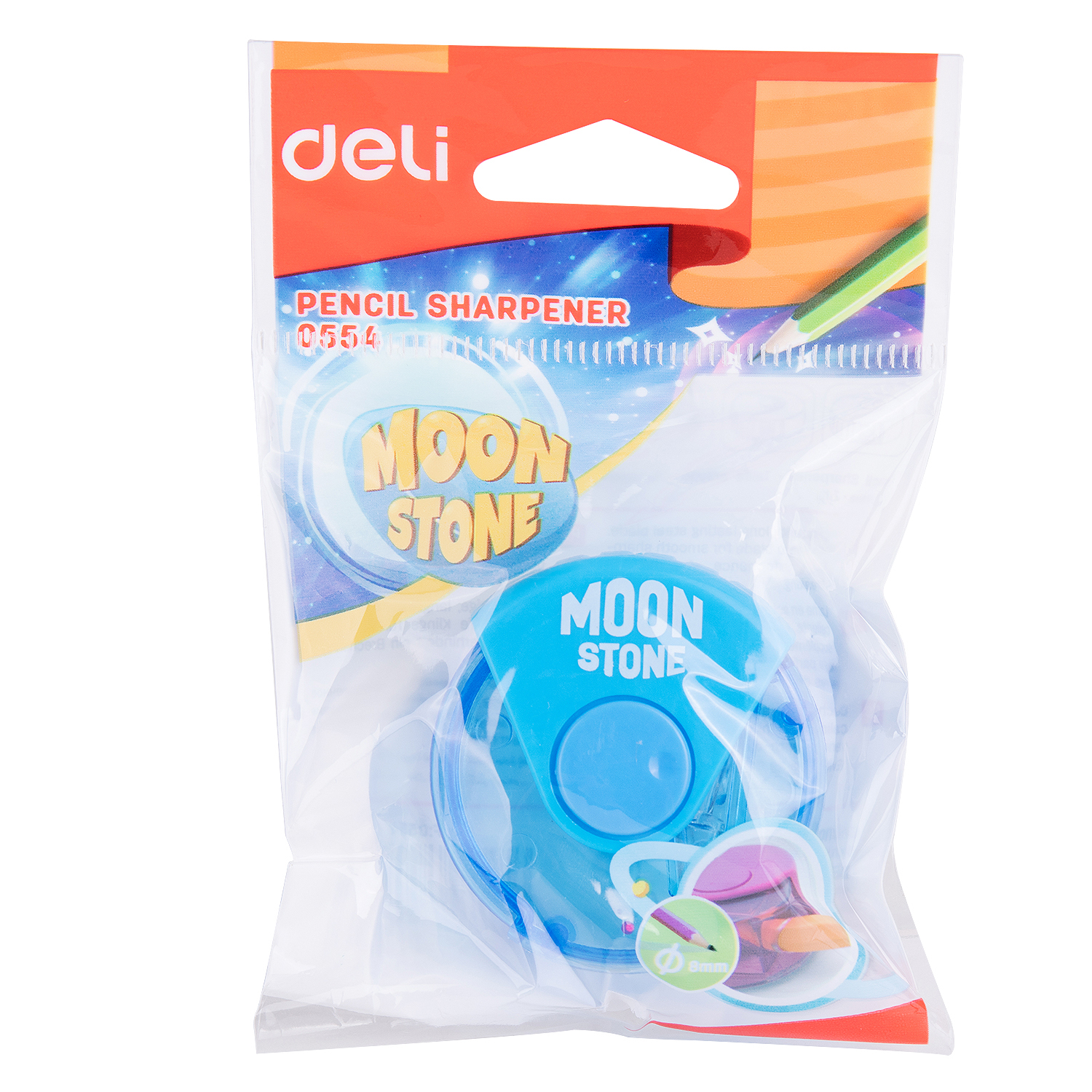 DELI E0554 PLASTIC SHARPENER W/CANISTER