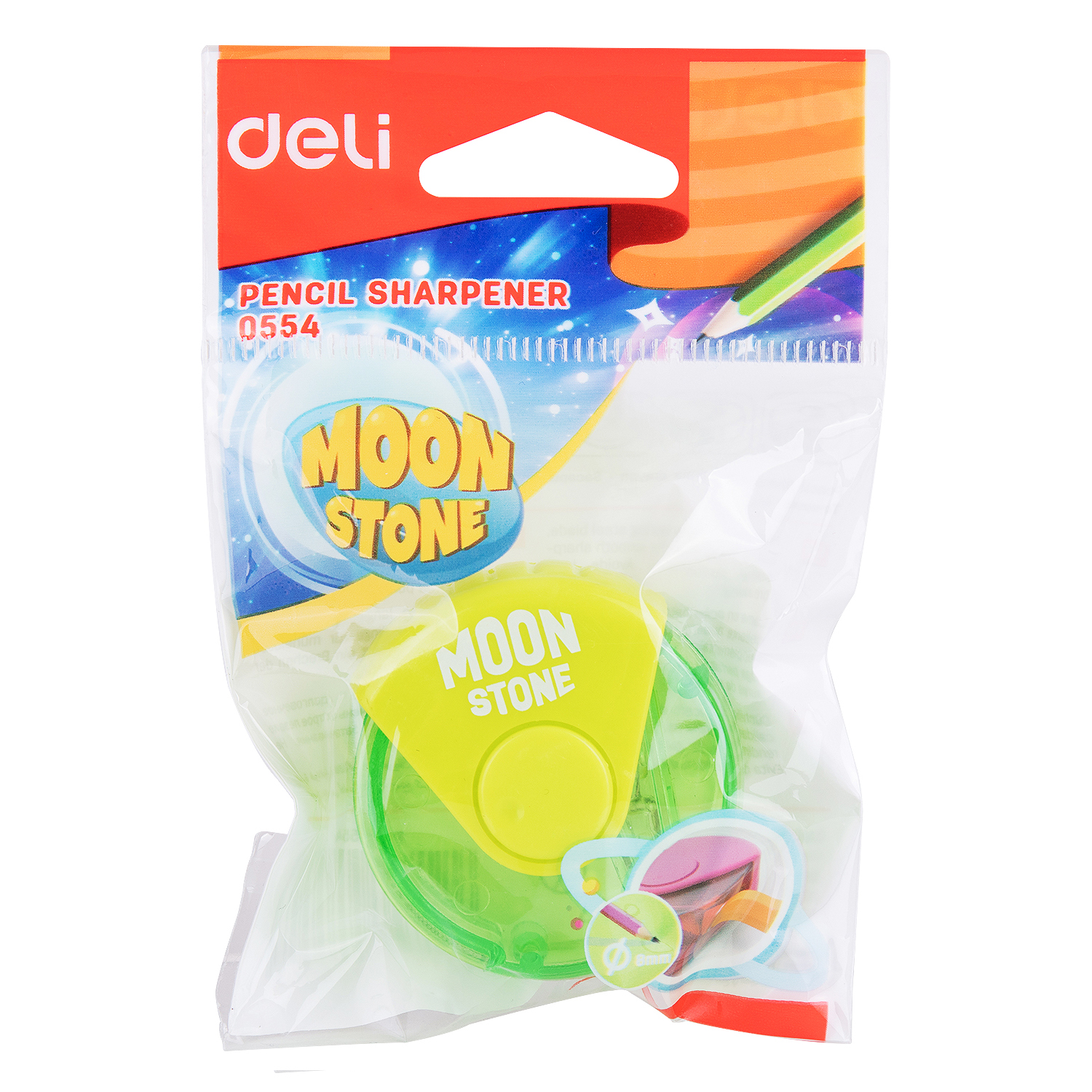 DELI E0554 PLASTIC SHARPENER W/CANISTER