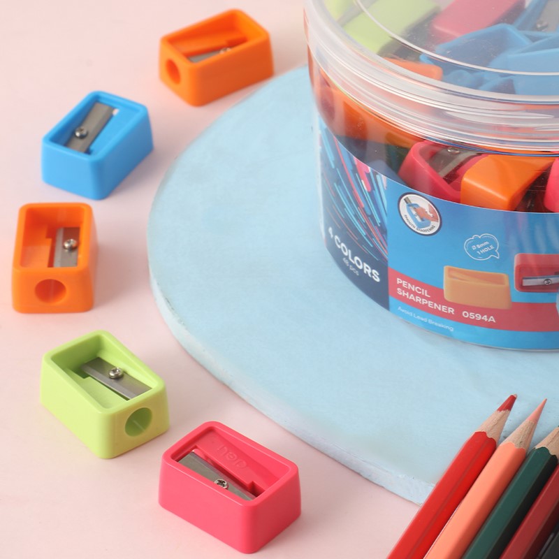 DELI E0594A PLASTIC SHARPENER ASST COLORS