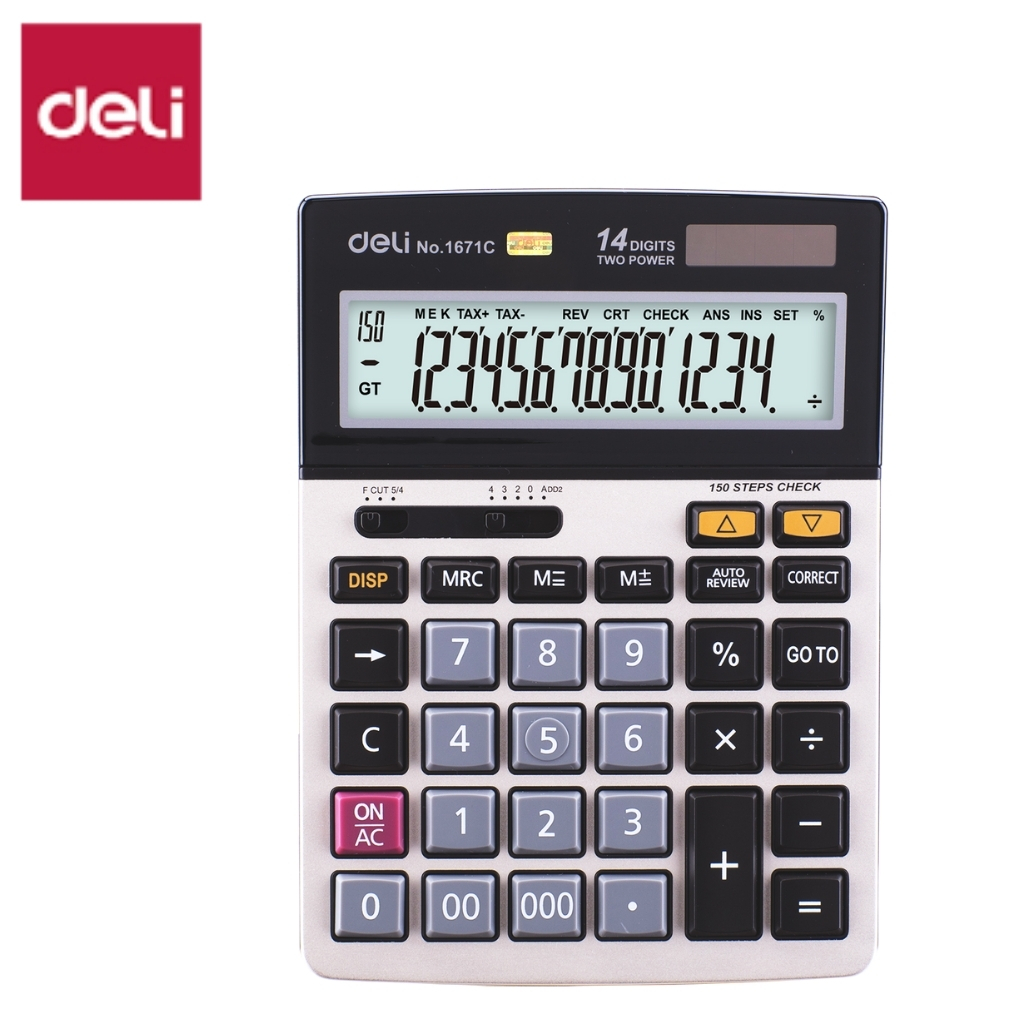 DELI CORE E1671C CALC.150 CHECK 14 DGT