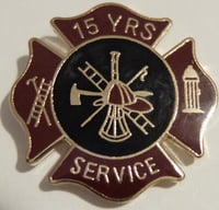 Firefighter Stock Service Award Pin