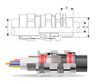 E1W Double Compression Cable Gland