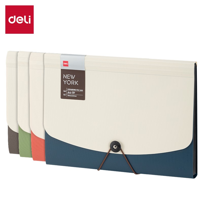 DELI E38151 EXPANDING FILE A4 7 POCKETS
