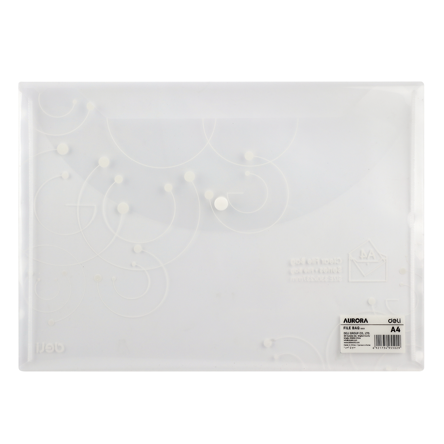 DELI E5502 AURORA MY CLEAR BAG A4