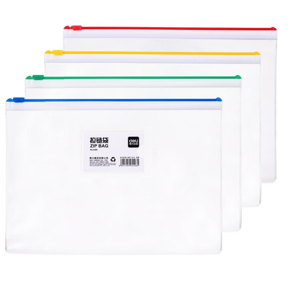 DELI E5526 ZIP LOCK BAG A4