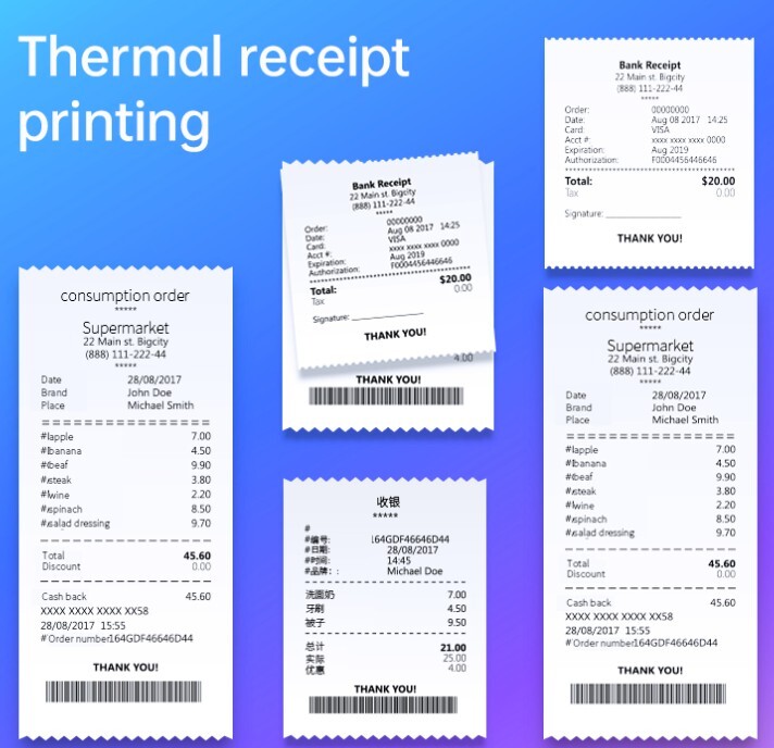 DELI E581PW THERMAL RECEIPT PRINTER