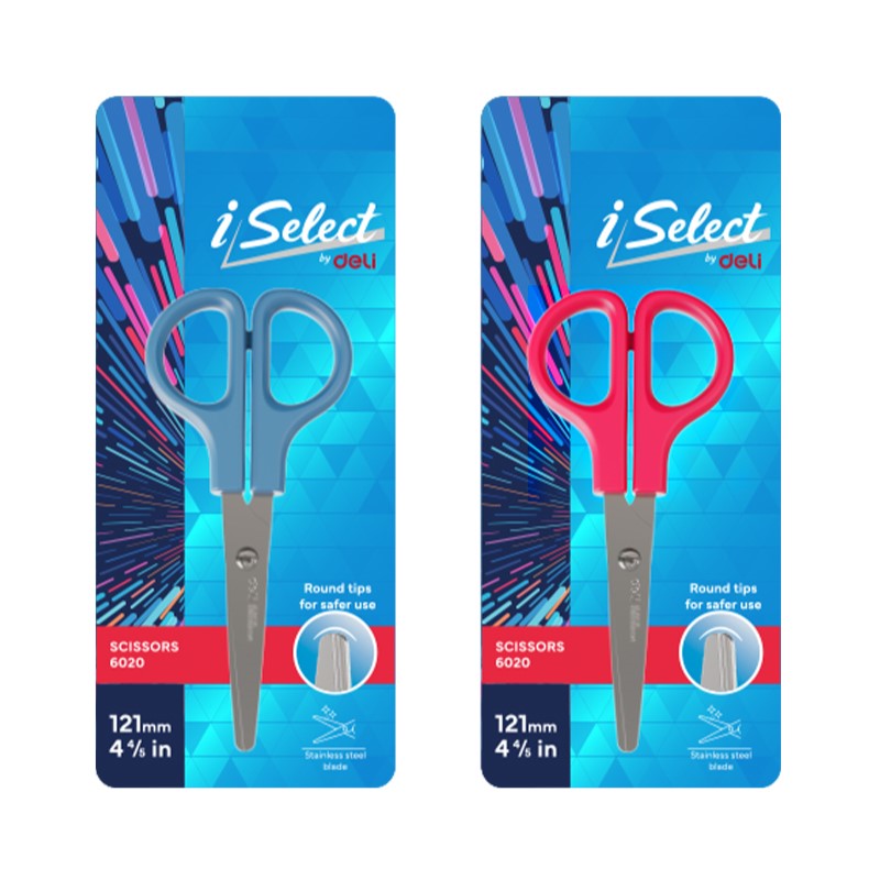 DELI E6020 SCHOOL SCISSORS 4.84" 121MM BLUNT TIP