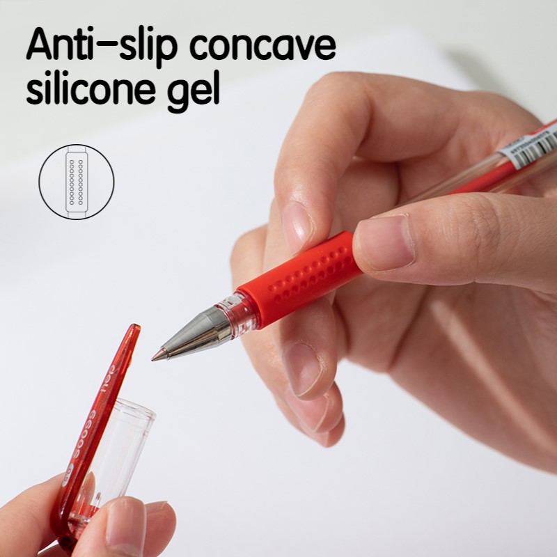 DELI 6600S GEL PEN 0.5MM - RED