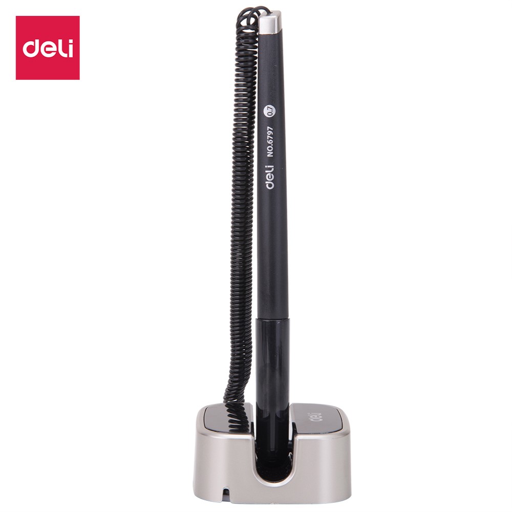 DELI 6797-BK DESK GEL PEN STAND 0.7MM BLACK