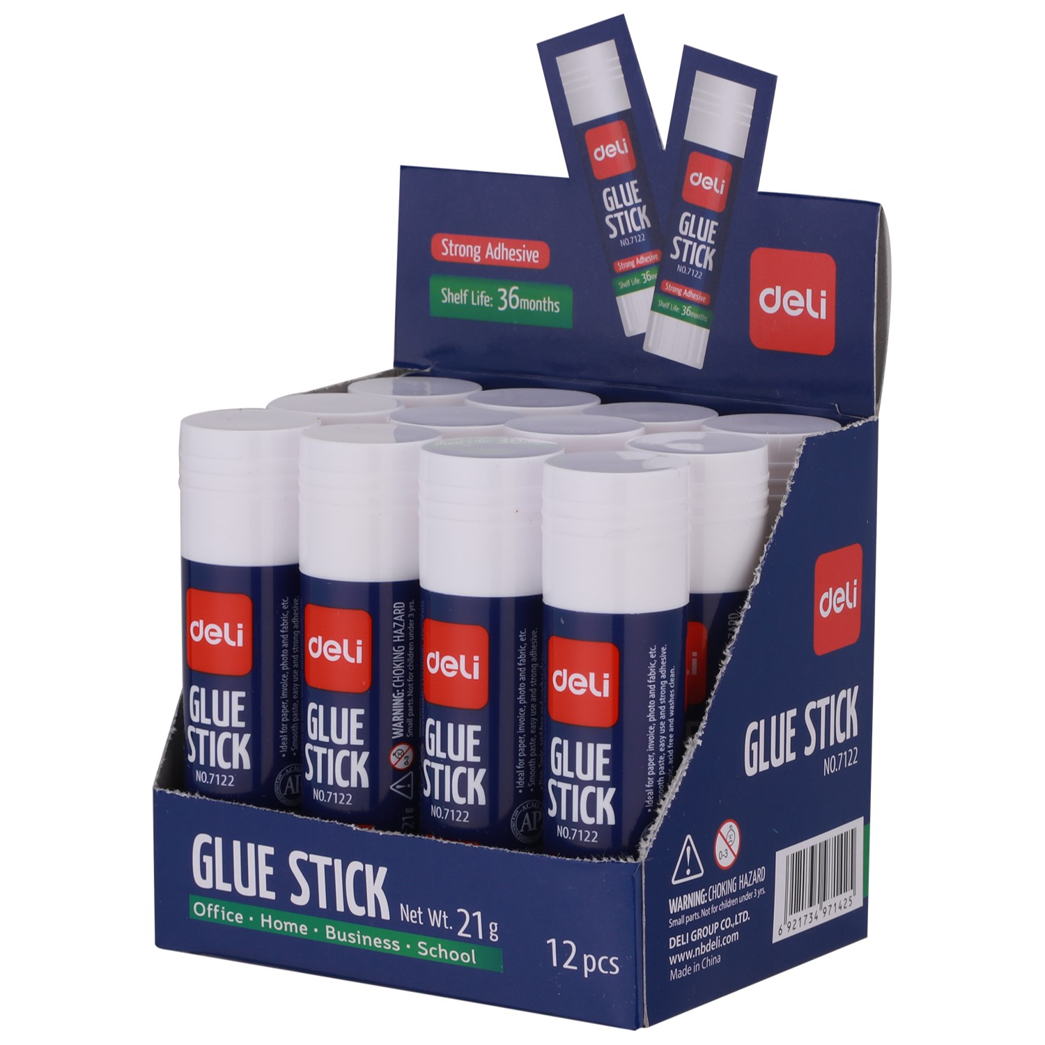 DELI E7122 GLUE STICK 21G BLUE BODY