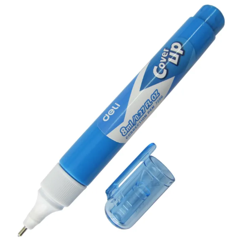 DELI E7286 COVER-UP CORRECTION PEN 8ML