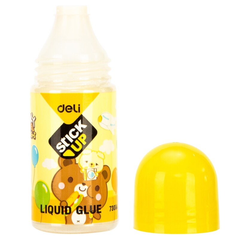 DELI E7301A STICK UP LIQUID GLUE 35ML KIDS COLORS