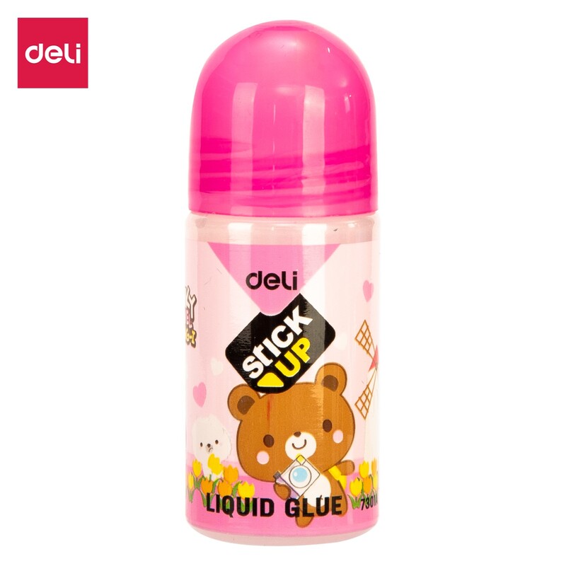 DELI E7301A STICK UP LIQUID GLUE 35ML KIDS COLORS