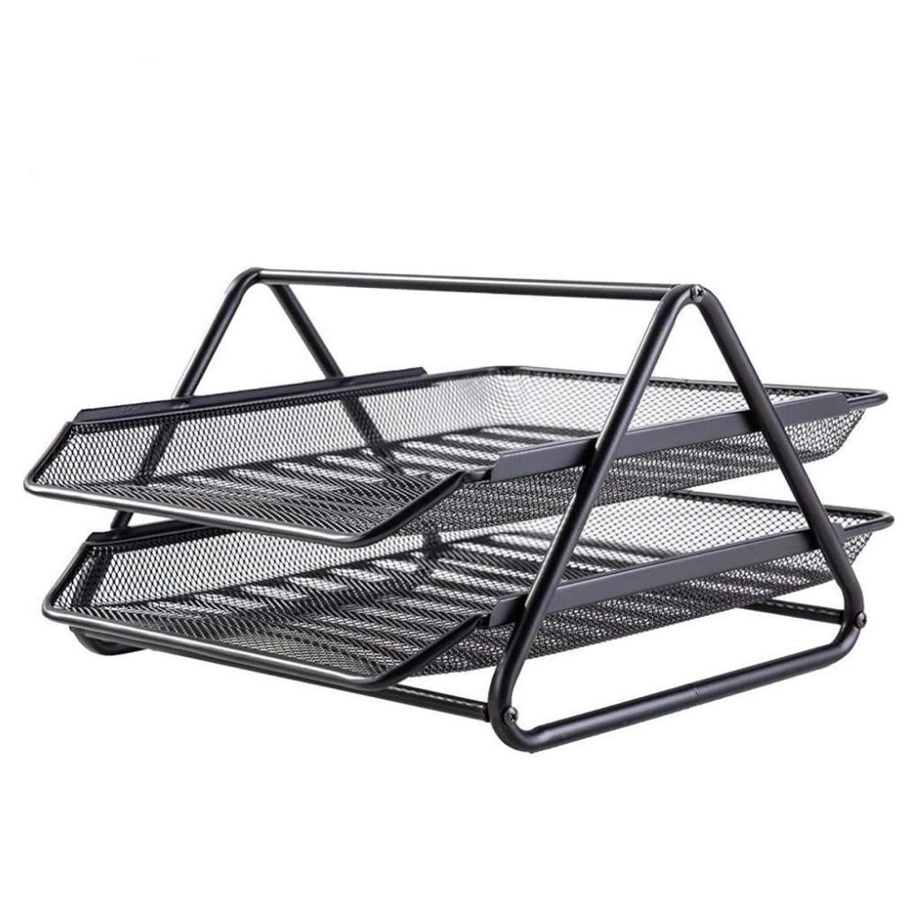 DELI E9183 EXE.MESH TRAY 2 TIER BLACK