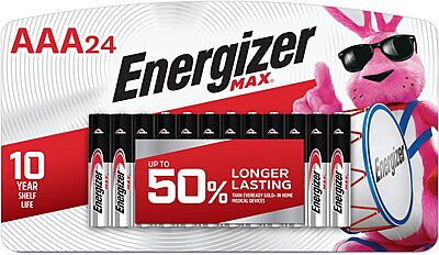 Energizer Max Premium AAA Batteries, Alkaline Triple A Battery (24 Count) E92BP-24