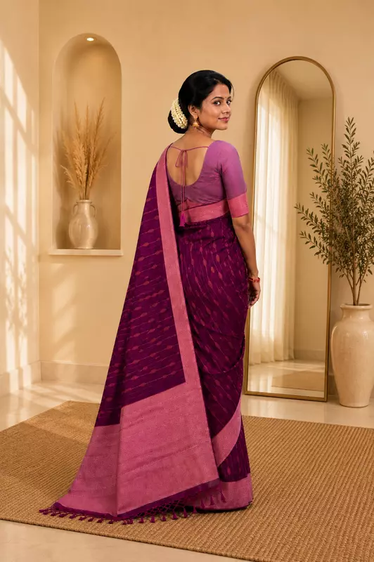 Vairaoosi saree Wine