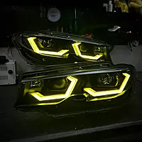 BMW G20 3 Series CSL Yellow Ikon Headlight Retrofit (2019β2022 Non-Laser LED)