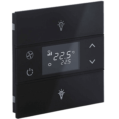 EAE KNX Switch Rosa Soild Series 1 Fold With Thermostat