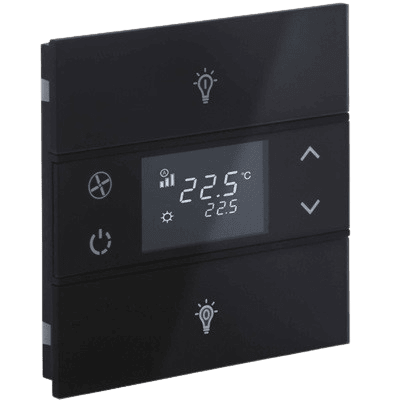 EAE KNX Switch Rosa Soild Series 1 Fold With Thermostat