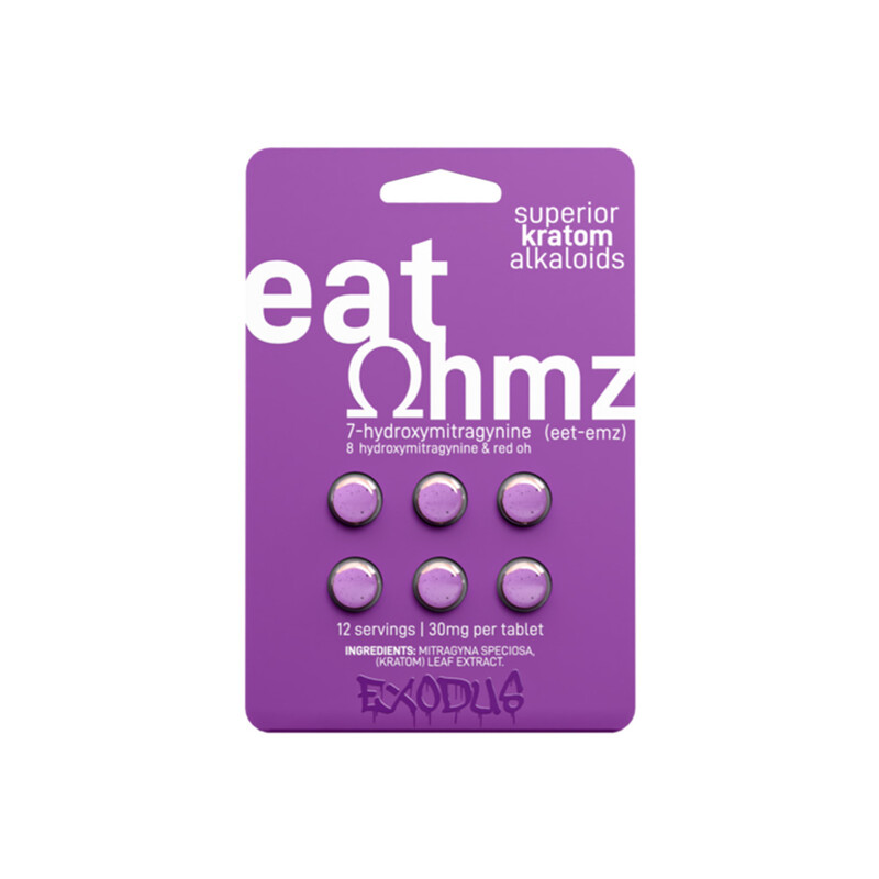 EAT OHMZ 7-HYDROXY & RED-OH 12 SERVINGS 30MG PER TAB | 6CT BOX