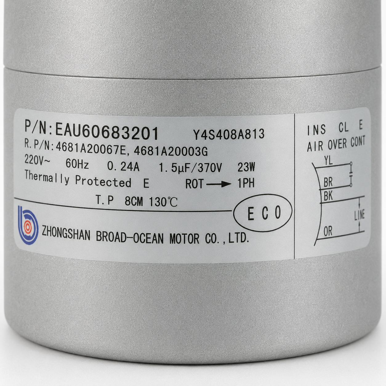 Motor Evaporador Para Minisplit Lg 1.5 Y 2Ton Sp182Hm - EAU60683201
