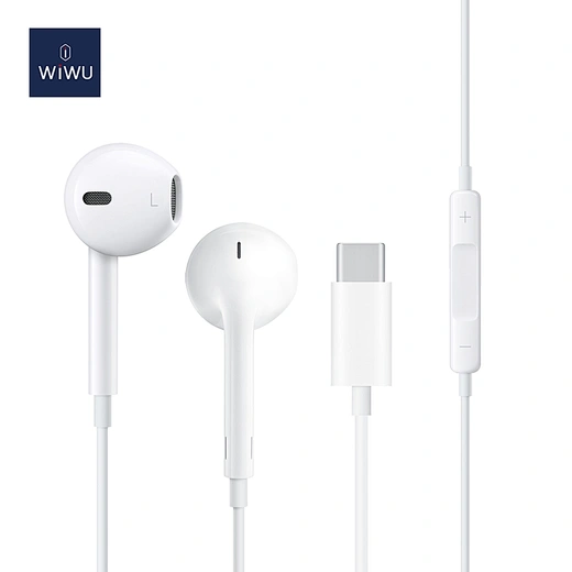 WiWU Wired earphone EB303 Widely compatible Type C Earphone Egonomic