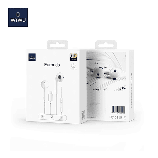WiWU Wired earphone EB303 Widely compatible Type C Earphone Egonomic