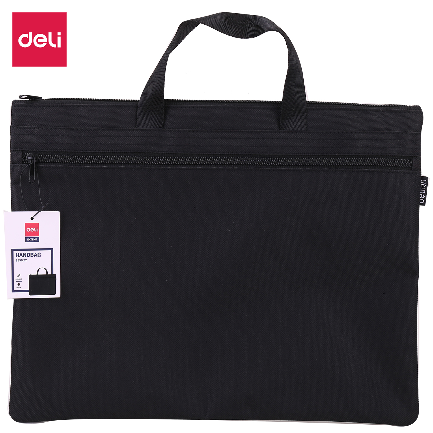DELI EB55022 POLYESTER HANDBAG - BLACK