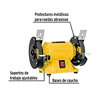 ESBA-1-1/4X10 Esmeril de banco, 1-1/4 HP, 10' Truper