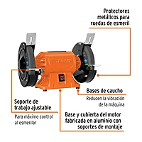 Esmeril de banco de 8' de 3/4 Hp - EBA-8 / 12786