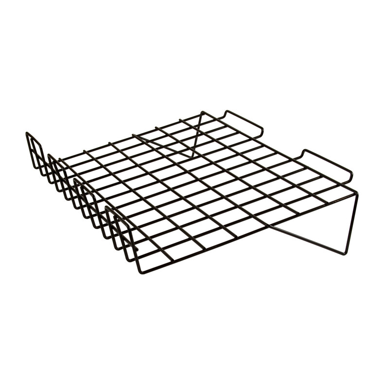 (6) 22-1/2"W x 14"L Sloping Wire Shelf with 3" Lip
