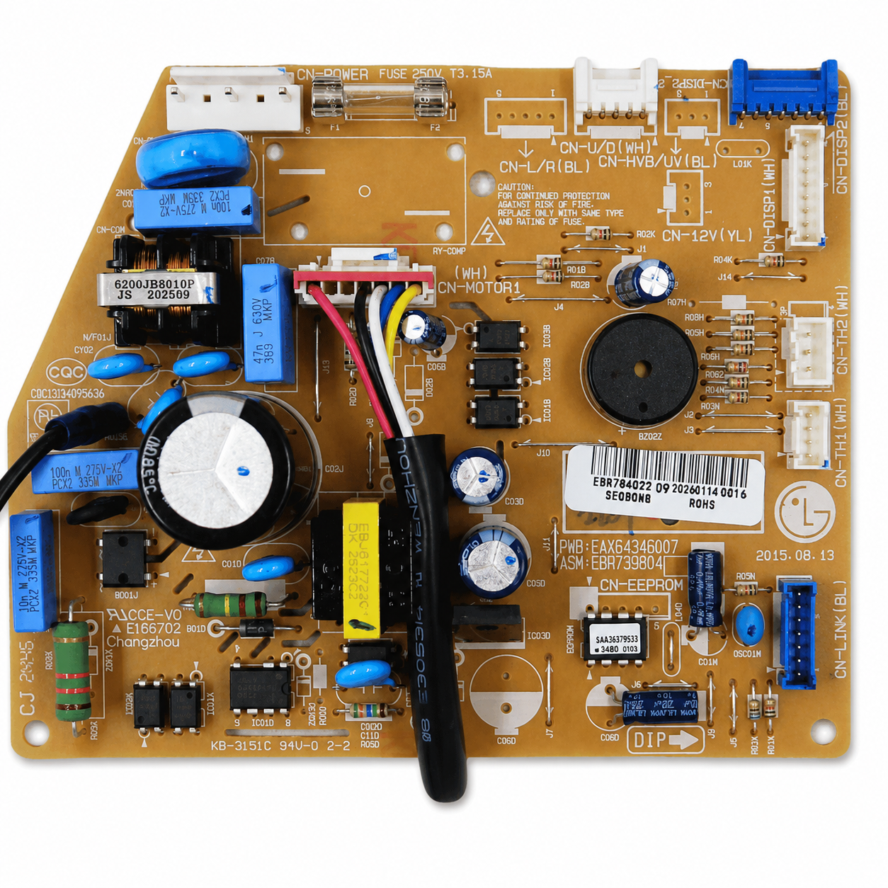 Tarjeta Principal para Minisplit Inverter Lg Vm242cs - EBR78402209