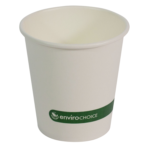 Paper Cup Dispensable Compostable And Recyclable Aqueous Lined Single Wall White 6 Oz Ctn 1,000