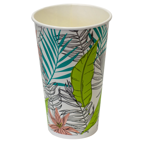 Paper Cup Cold Biodegradable & Compostable Planet Milkshake Multi Colour 90mm 16 Oz/473ml Ctn 1,000