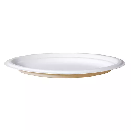 Plate Oval Natural Fibre Natural 10x 7.5 Inch Ctn 500