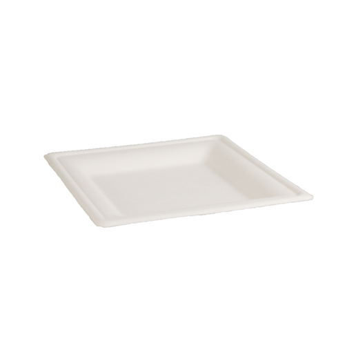 Plate Square Natural Fibre Natural 160mm Ctn 500