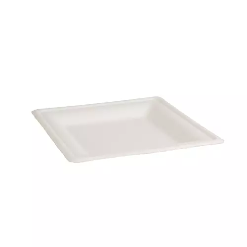 Plate Square Natural Fibre Natural 160mm Ctn 500
