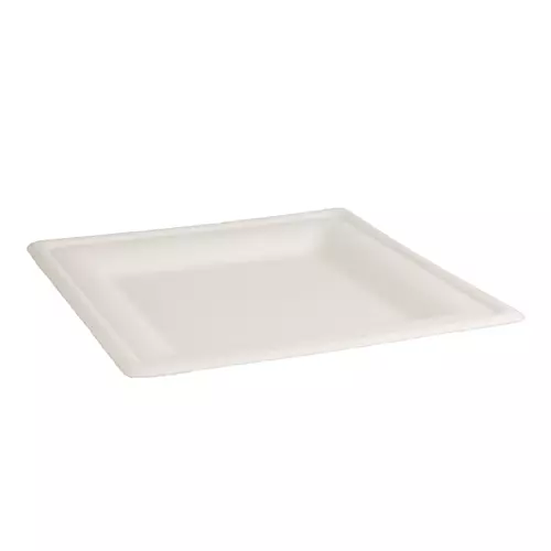 Plate Square Natural Fibre Natural 200mm Ctn 500