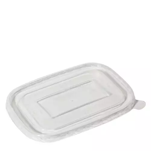 Rectangular Container Lid PP For Paperboard 500-1000ml Clear (Hot & Cold Food) Pack 50