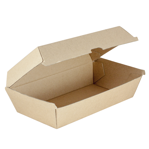 Snack Box  Large Supa Flute Brown Kraft Pack 50