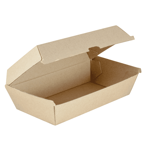 Snack Box Large Supa Flute Brown Kraft Ctn 200