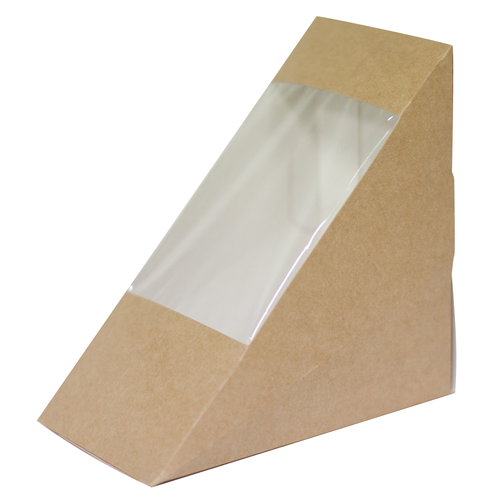 Sandwich Wedge Pla Window Kraft Large