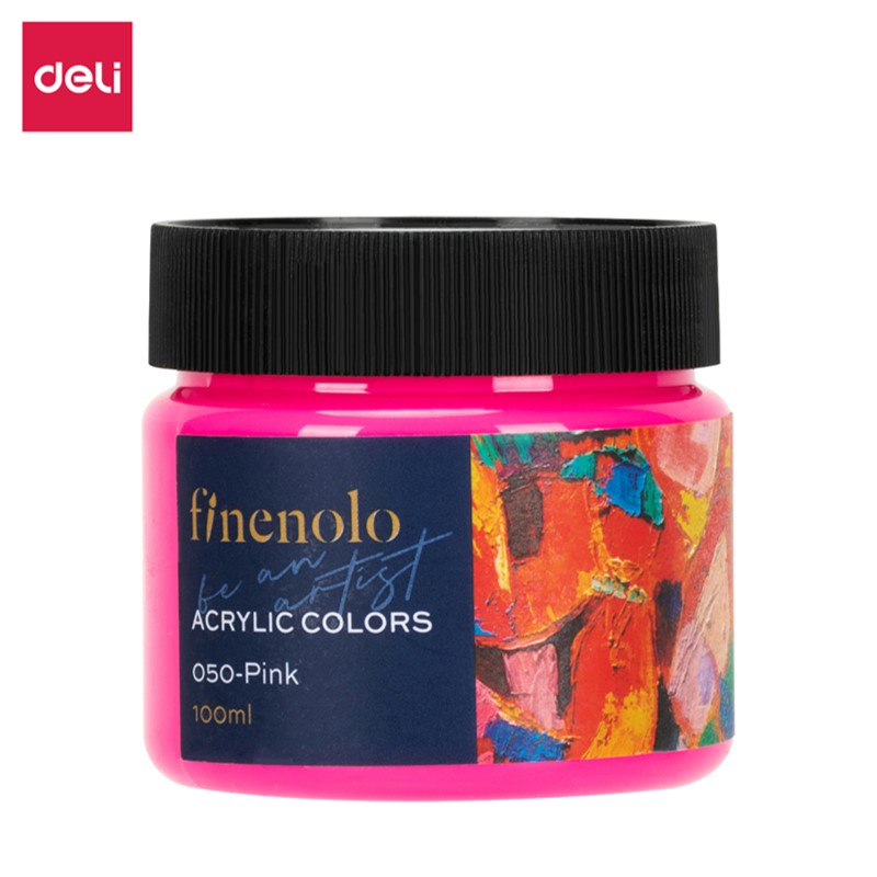 DELI EC17-PK ACRYLIC COLORS 100ML PINK