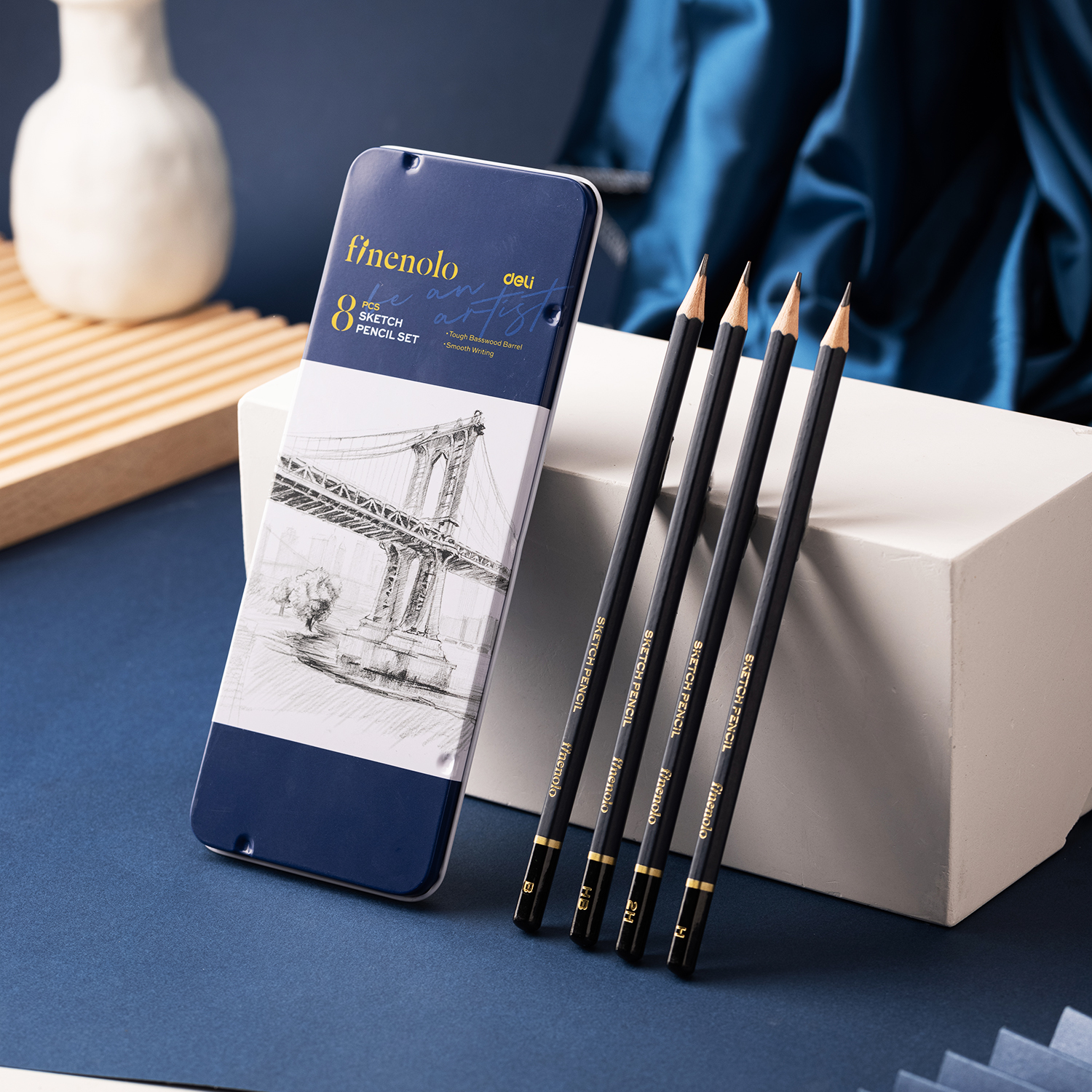 DELI EC26 FINENOLO SKETCH PENCIL SET OF 8PCS