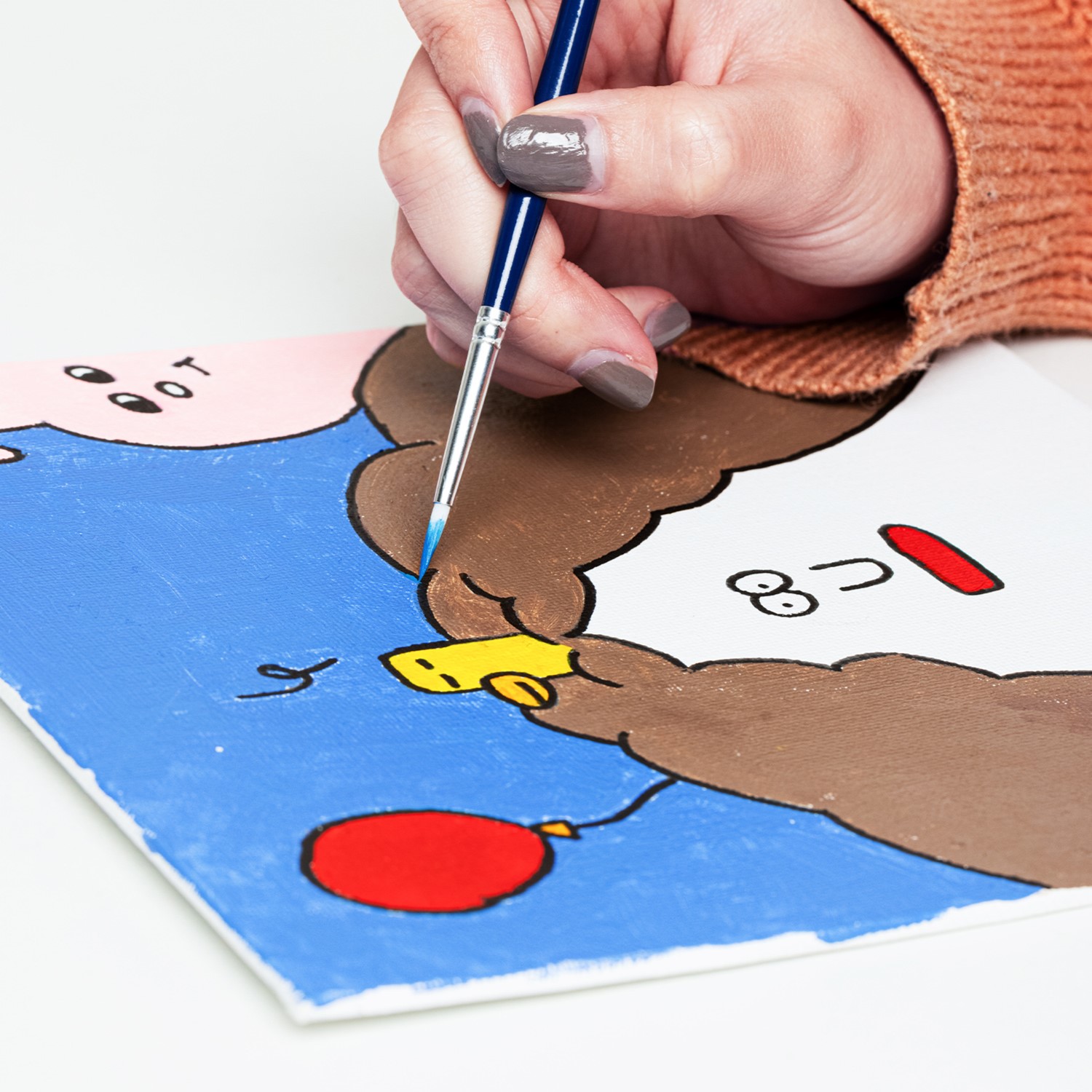 DELI C280-5 CANVAS PANEL 280GSM 30x40cm WHITE