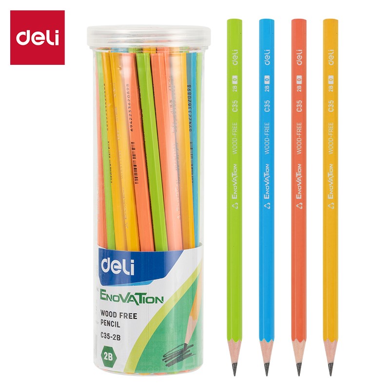 DELI C35-2B ENOVATION 2B PENCILS - TUB OF 50PCS