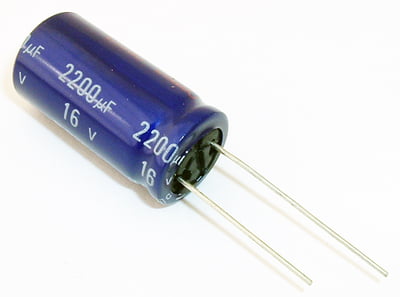 Capacitor 2200uF 16v 12X25mm (NICHICON) (C)