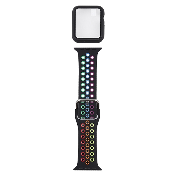 Watch Strap Multi Colour With Case